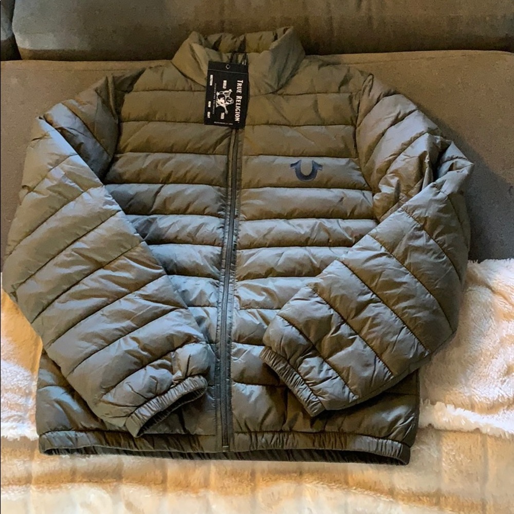 COPY - True Religion Puffer Jacket Olive.